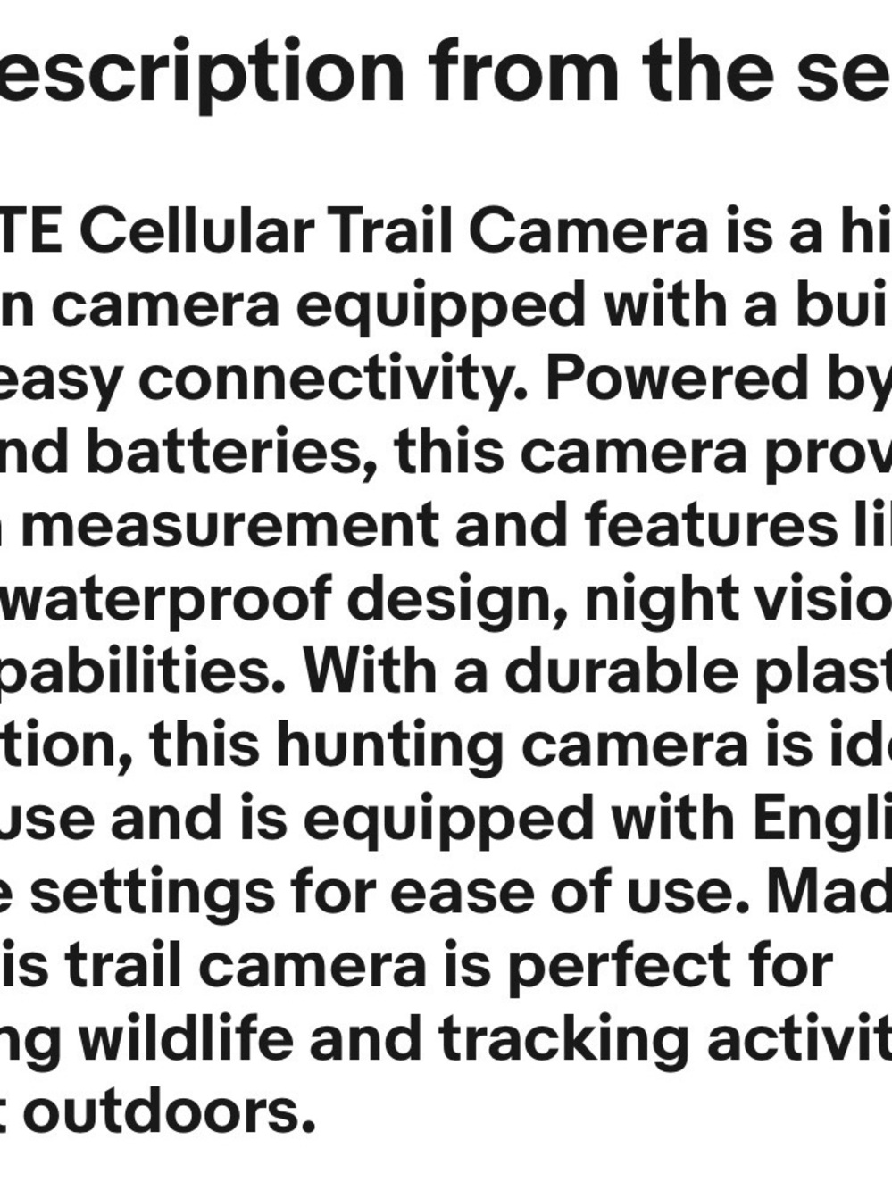 4G LTE Solar Cellular Trail Camera night vision- Camouflage built in sim - Picture 5 of 5